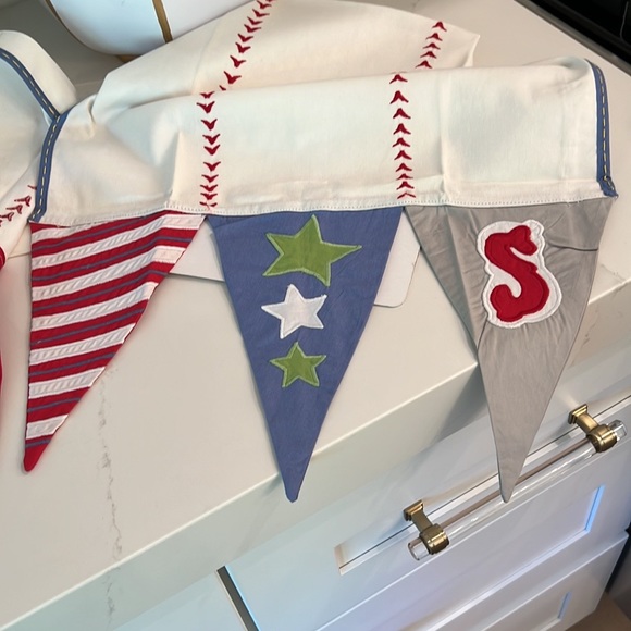 ⚾️ NEW Pottery Barn Kids Baseball Runner 17” X 70” Sports - Picture 4 of 11